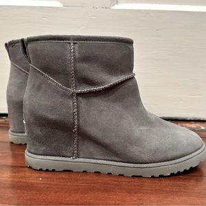 UGG Women's Classic Femme Mini Boot in Grey - Size 9